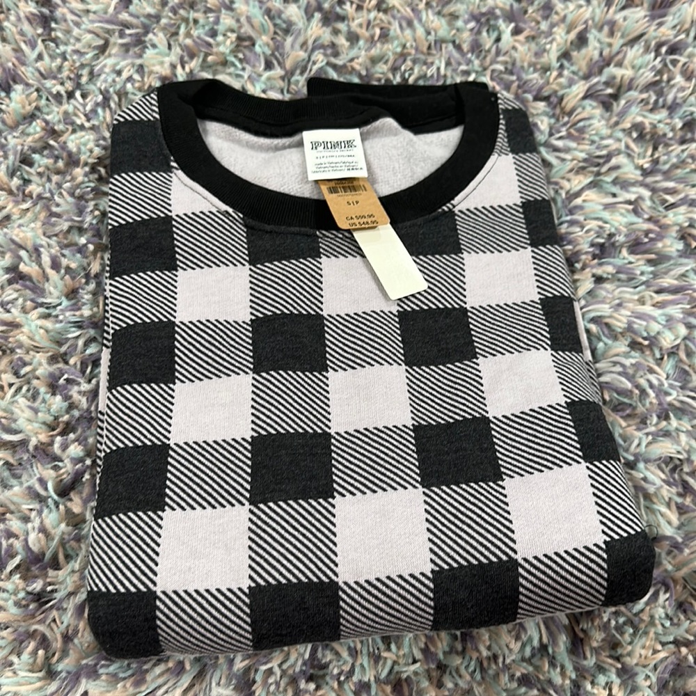 PINK VICTORIA’S SECRET FLEECE CREWNECK SWEATSHIRT Small